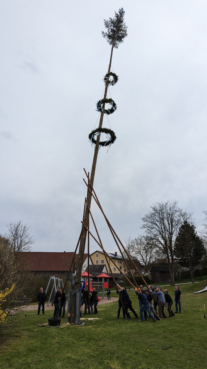 Maibaumaufstellen 2023 FF Kleinschwand