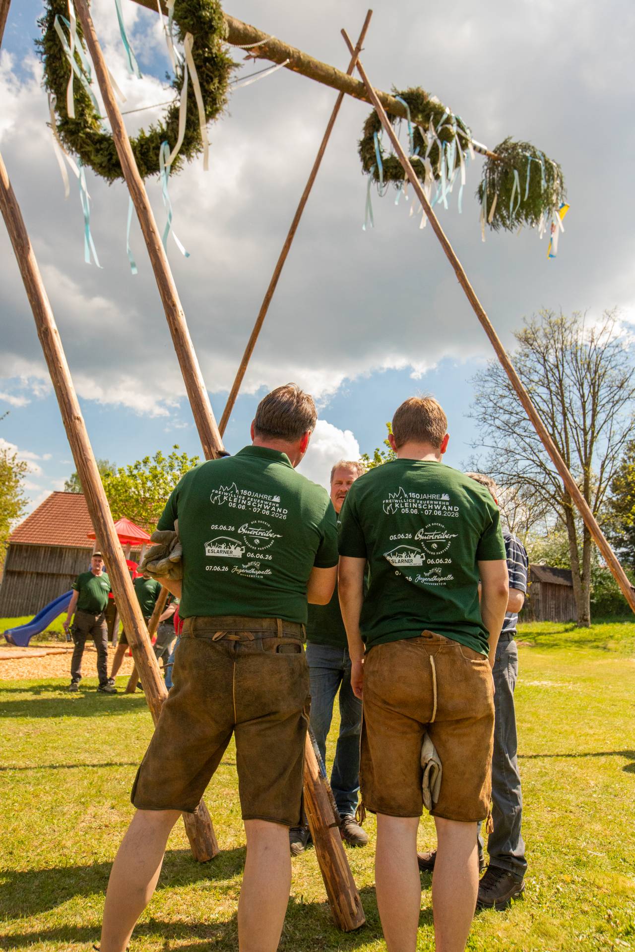 Maibaumaufstellen 2025 FF Kleinschwand