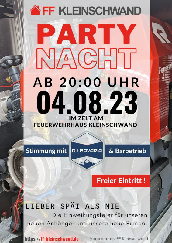 Partynacht am Feuerwehrhaus